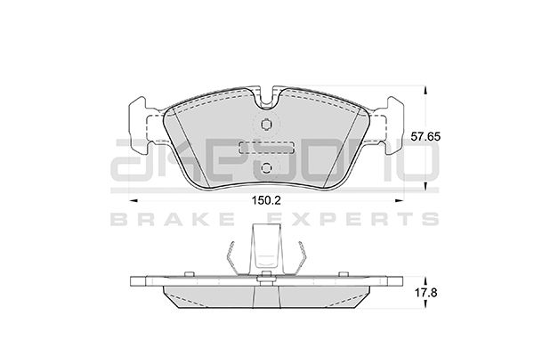 AKEBONO Első fékbetét AN-4760K_AKE