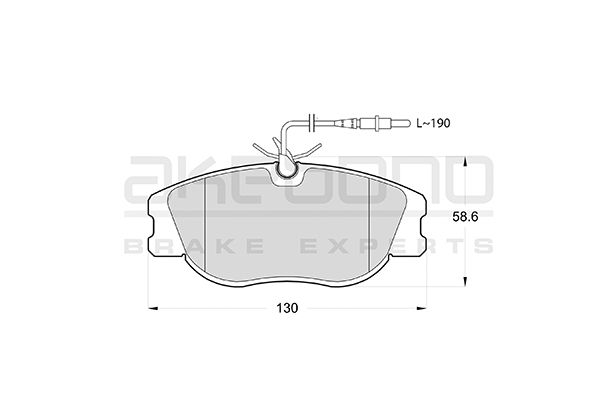 AKEBONO Első fékbetét AN-4761WK_AKE