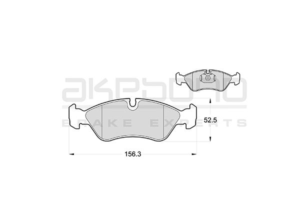 AKEBONO Első fékbetét AN-4763K_AKE