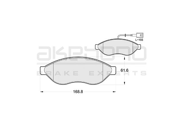 AKEBONO Első fékbetét AN-4770WK_AKE