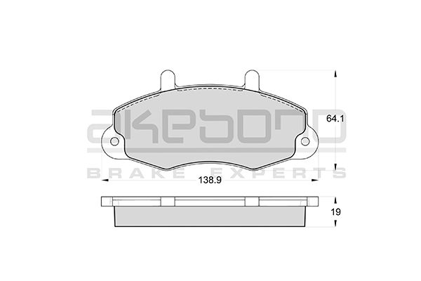 AKEBONO Első fékbetét AN-4776K_AKE