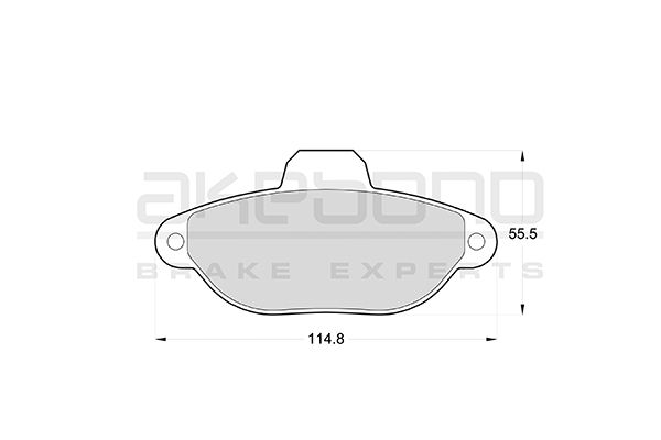 AKEBONO Első fékbetét AN-4777K_AKE