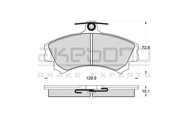 AKEBONO Első fékbetét AN-4778WK_AKE