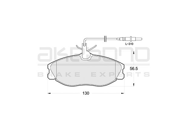 AKEBONO Első fékbetét AN-4779WK_AKE