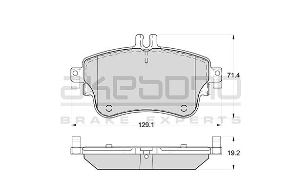 AKEBONO Első fékbetét AN-4789WK_AKE