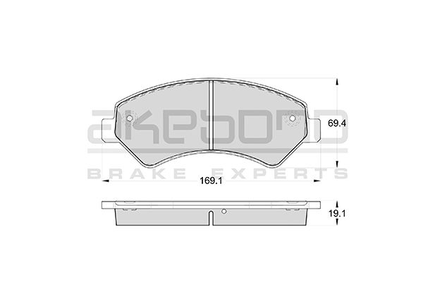 AKEBONO Első fékbetét AN-4792WK_AKE