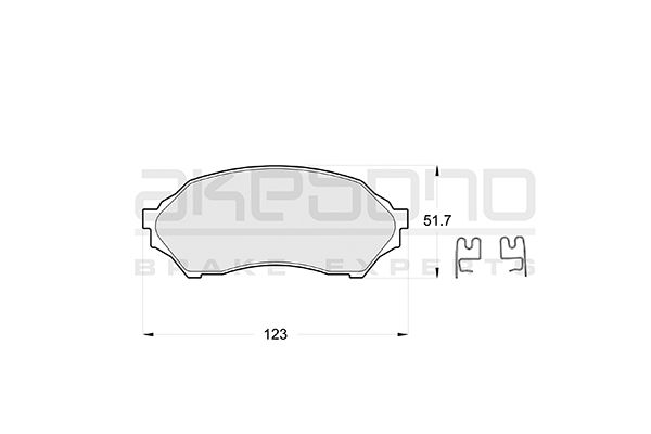 AKEBONO Első fékbetét AN-602K_AKE