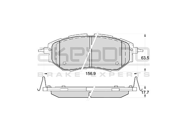 AKEBONO Első fékbetét AN-703WK_AKE