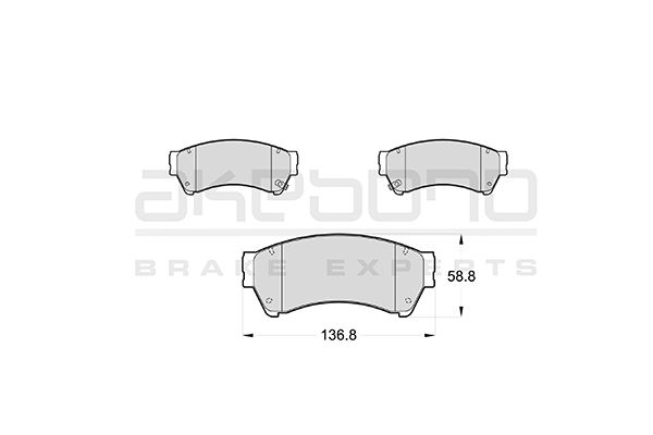 AKEBONO Első fékbetét AN-759WK_AKE
