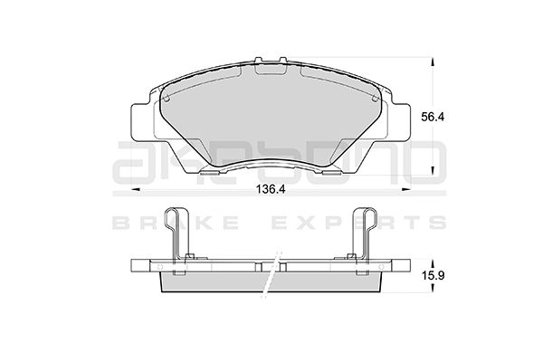 AKEBONO Első fékbetét AN-763WK_AKE