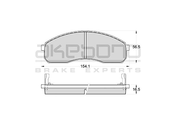 AKEBONO Első fékbetét AN-8021K_AKE