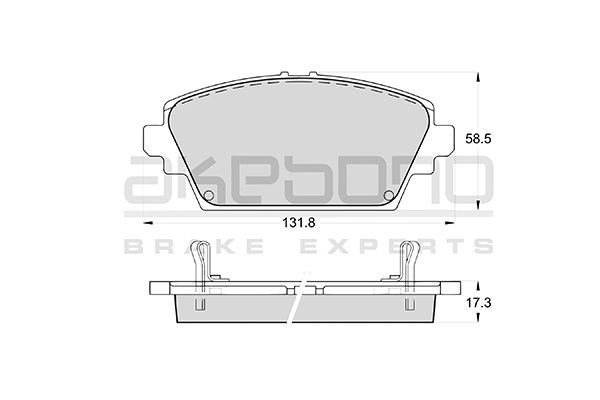 AKEBONO Első fékbetét AN-8052WK_AKE