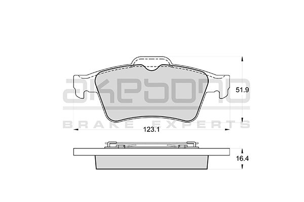 AKEBONO Hátsó fékbetét AN-8059K_AKE