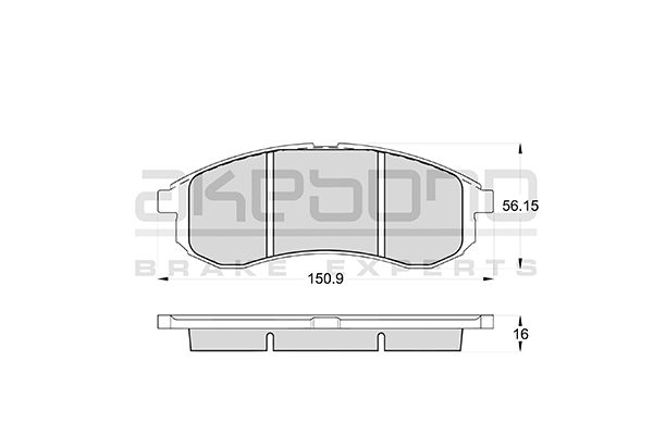 AKEBONO Első fékbetét AN-8074WK_AKE