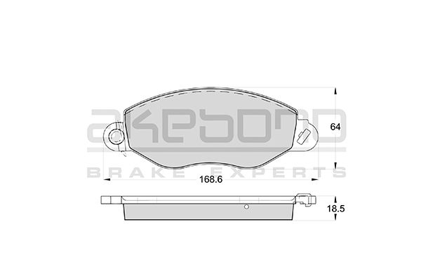 AKEBONO Első fékbetét AN-8085WK_AKE