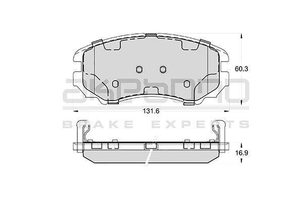 AKEBONO Első fékbetét AN-8090WK_AKE