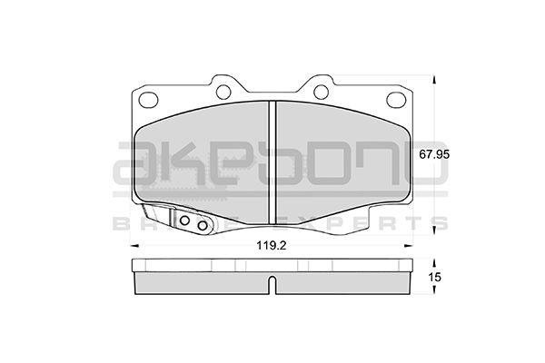 AKEBONO Első fékbetét AN-8114WK_AKE