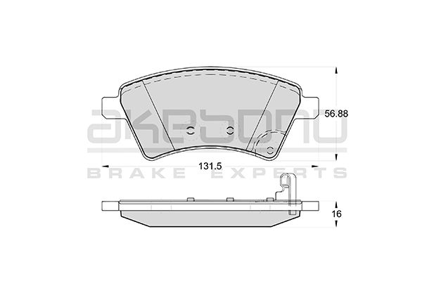 AKEBONO Első fékbetét AN-8134WK_AKE