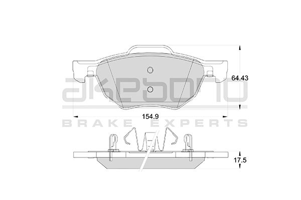 AKEBONO Első fékbetét AN-8135WK_AKE