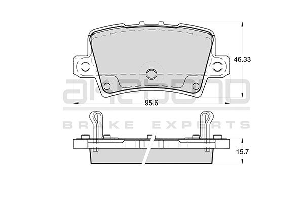AKEBONO Hátsó fékbetét AN-8137WK_AKE