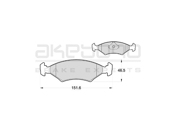 AKEBONO Első fékbetét AN-8156K_AKE