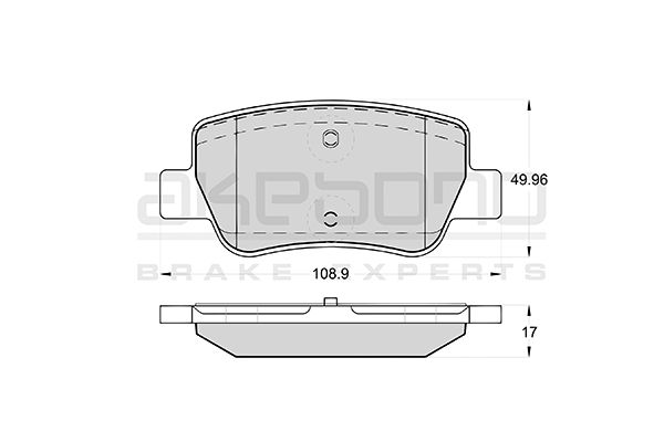 AKEBONO Hátsó fékbetét AN-8199WK_AKE