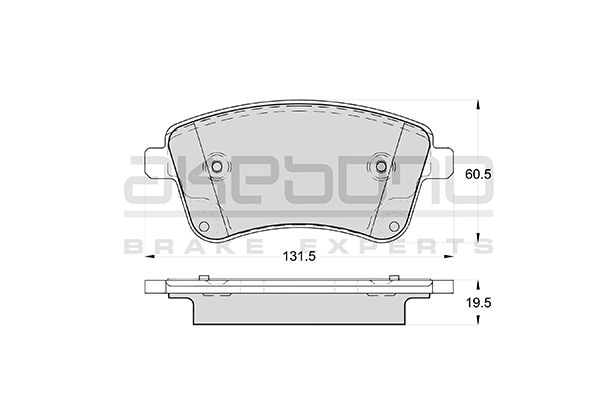 AKEBONO Első fékbetét AN-8205WK_AKE