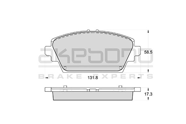 AKEBONO Első fékbetét AN-8218K_AKE