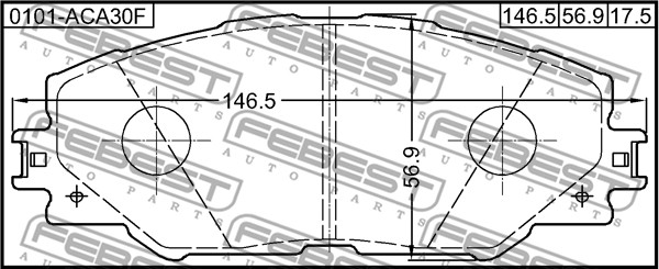 FEBEST Első fékbetét 0101-ACA30F_FEBEST