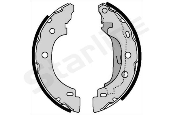 STARLINE Fékpofa BC07330_SL