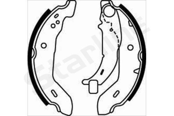 STARLINE Fékpofa BC07480_SL