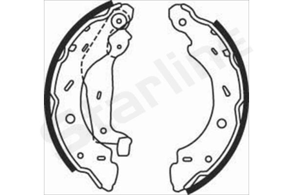 STARLINE Fékpofa BC07750_SL