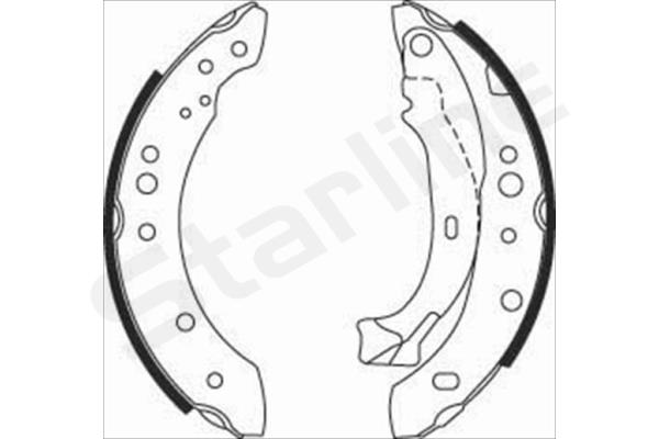 STARLINE Fékpofa BC08150_SL