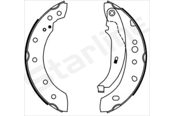 STARLINE Fékpofa BC08680_SL