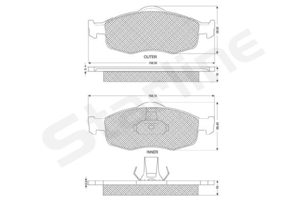 STARLINE Első fékbetét BDS031_SL