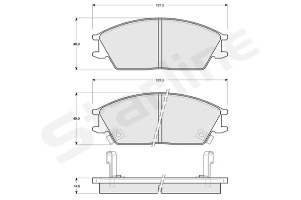 STARLINE Első fékbetét BDS047_SL