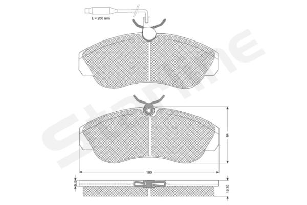 STARLINE Első fékbetét BDS143_SL