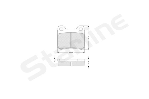 STARLINE Hátsó fékbetét BDS190_SL