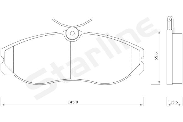 STARLINE Első fékbetét BDS257_SL