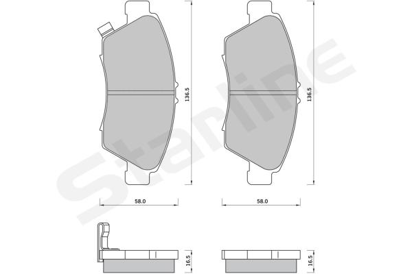 STARLINE Első fékbetét BDS389_SL