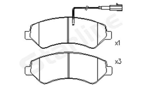 STARLINE Első fékbetét BDS846P_SL