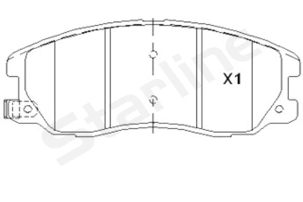 STARLINE Első fékbetét BDS852P_SL