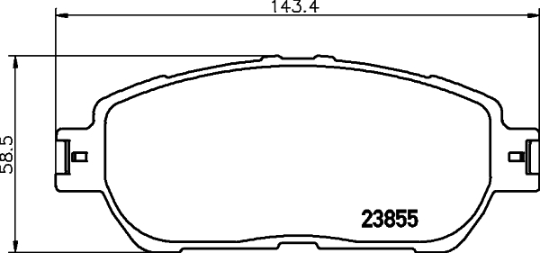 HELLA Fékbetét, mind 8DB355024-641