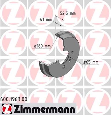 ZIMMERMANN Fékdob 600.1963.00_ZIM