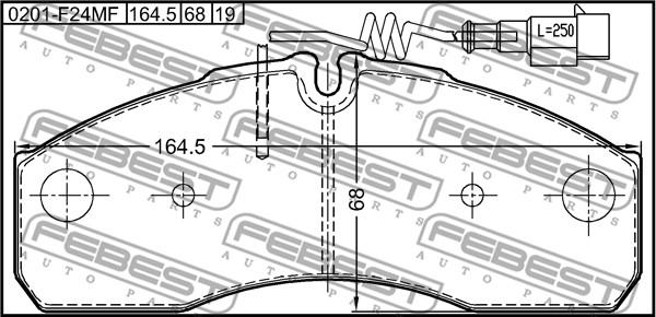 FEBEST Első fékbetét 0201-F24MF_FEBEST