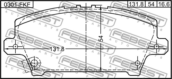 FEBEST Első fékbetét 0301-FKF_FEBEST