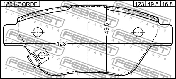 FEBEST Első fékbetét 1801-CORDF_FEBEST