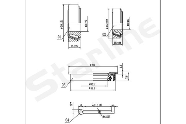 STARLINE Kerékcsapágy készlet LO00523_SL