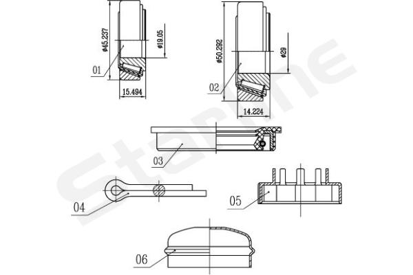 STARLINE Kerékcsapágy készlet LO00542_SL