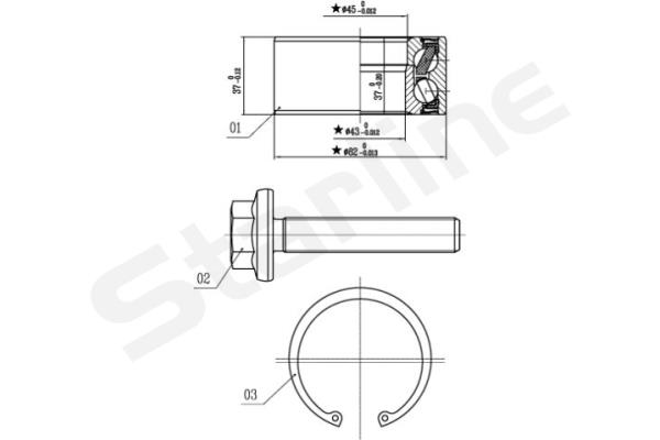 STARLINE Kerékcsapágy készlet LO01356_SL